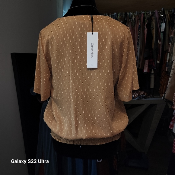 NWT Small Calvin Klein Blouse - Picture 3 of 11